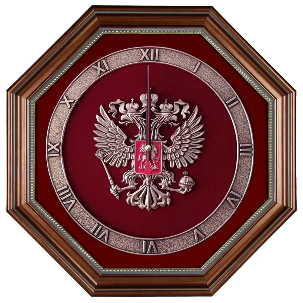 Настенные часы «Герб России» - №1
