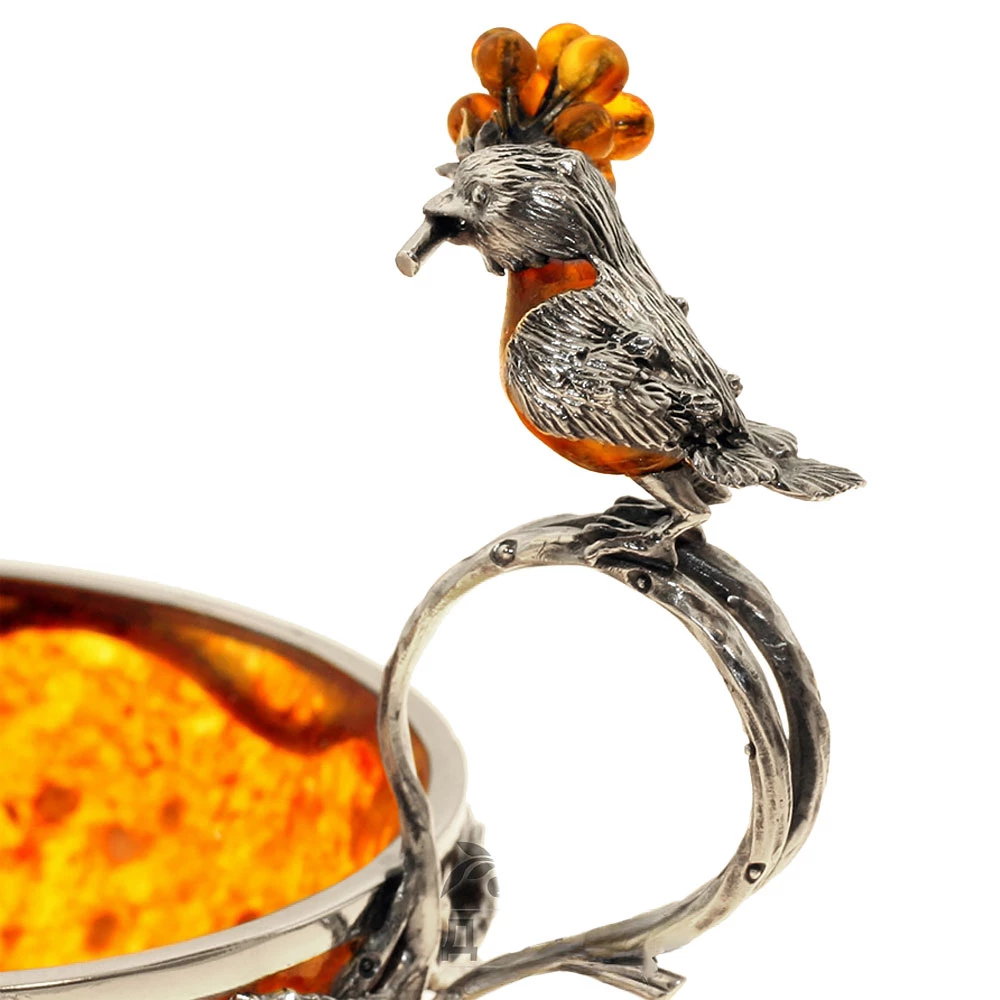 Чайная пара из янтаря «Малиновка» - №2