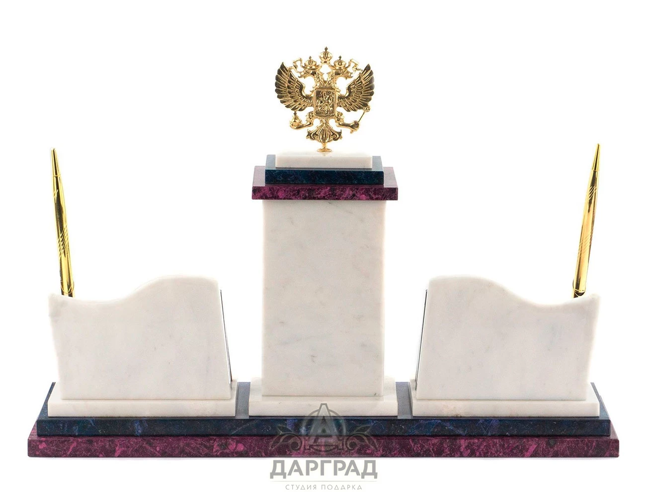 Настольный набор из мрамора «Триколор» - №3