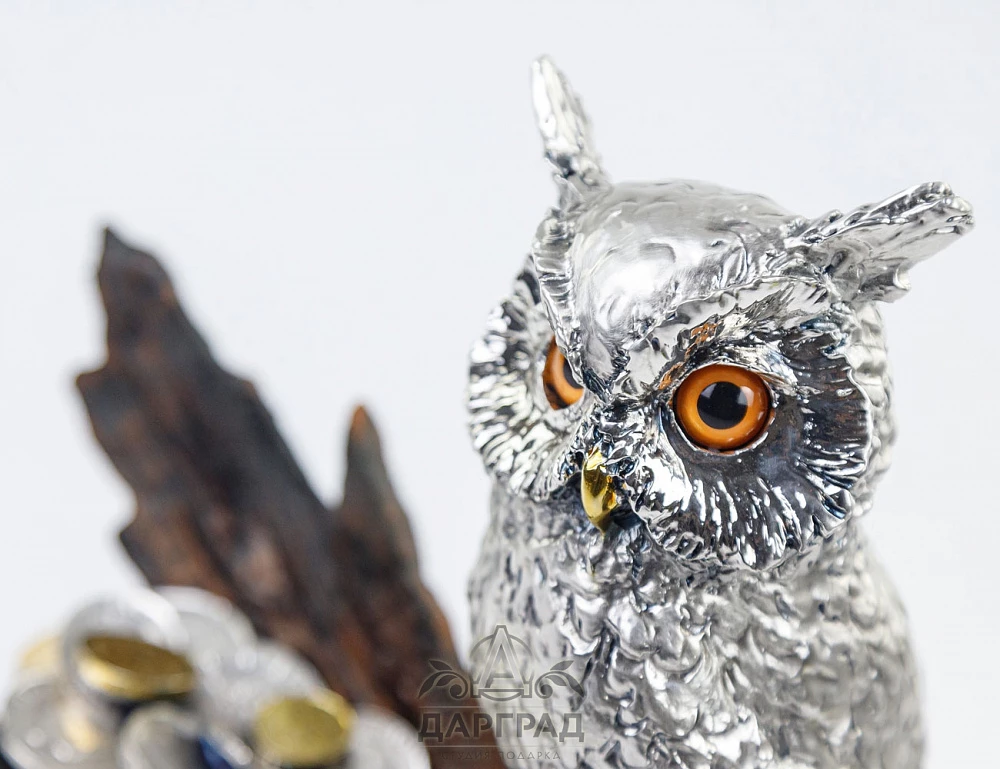 Композиция «Сова на ветке с монетами» (Brunel) - №3