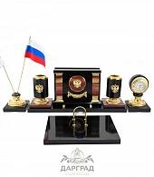 Настольный набор из яшмы «Держава» - фото товара