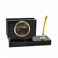 Настольная визитница «Яшма»