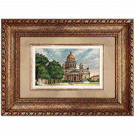 Картина на перламутре «Исаакиевский собор» (большая)