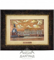 Гравюра с росписью эмалями «Мариинский дворец» - фото товара