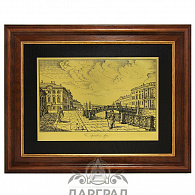 Офорт "Строгановский дворец" 22*28