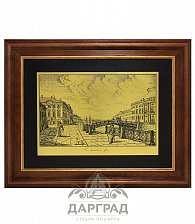 Офорт "Строгановский дворец" 22*28