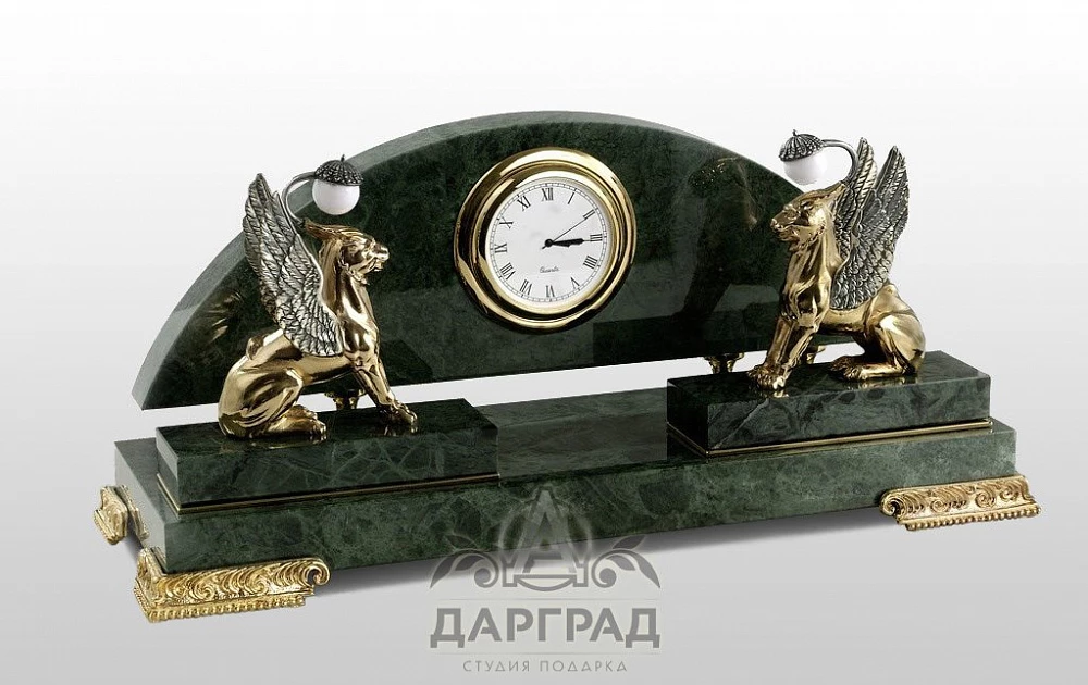 Настольные часы "Грифоны Петербурга" - №2