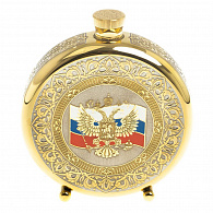 Подарочная фляга "Герб России с флагом"